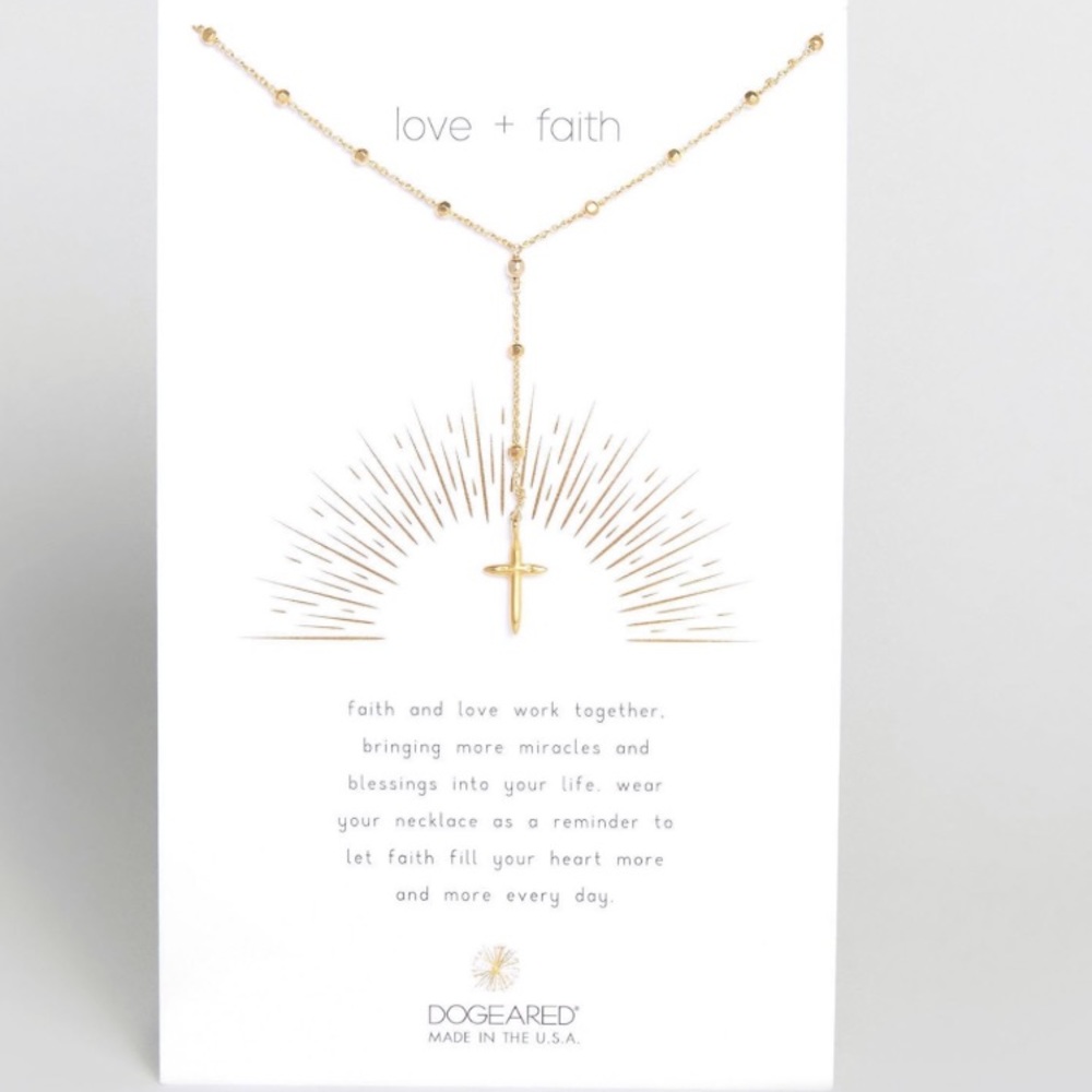 Dogeared Cross Necklace with Swarovski Crystal